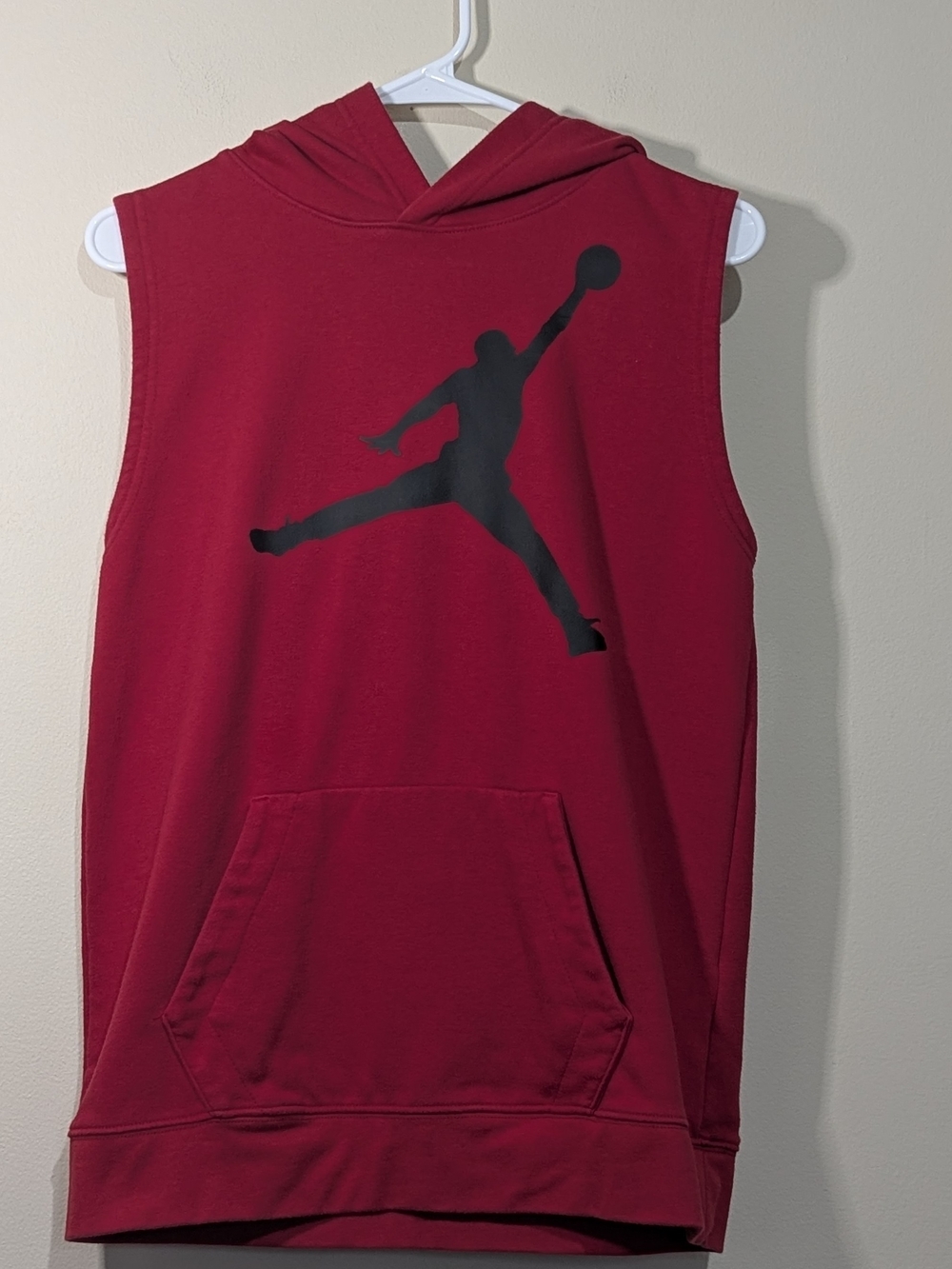 Air Jordan Jumpman Sleeveless Hoodie Red Youth XL 13-15 Pullover Athletic Street